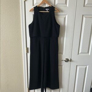 Chelsea 28 black crop top jumpsuit, size XL